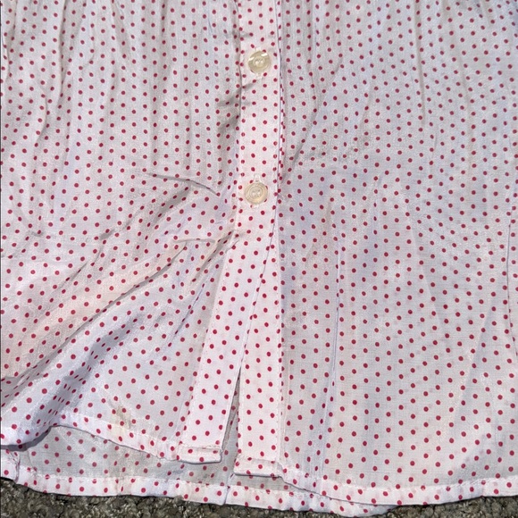 Women’s Pink Polka Dot Blouse (XL) New York & Co - Picture 2 of 8